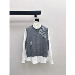 미우미우 셔츠 민소매니트 세트 M32807  2025/신상