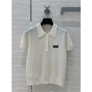 미우미우 반팔 폴로 니트 M72994 2025/신상