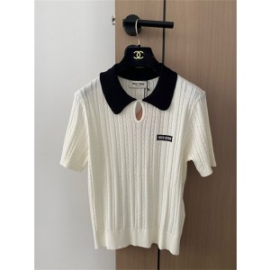 미우미우 반팔 폴로 니트 M71995 2025/신상