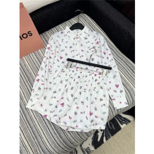 샤넬 긴팔 셔츠 반바지 세트 C62907 2025/신상