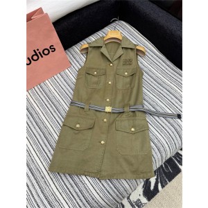 미우미우 민소매 원피스 M62994 2025/신상