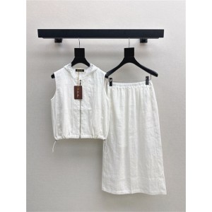 로로피아나 후드 조끼 스커트 세트 L14603 2025/신상