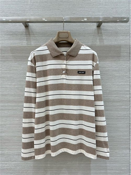 미우미우 긴팔 폴로 티셔츠 M41954 2025/신상