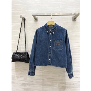 미우미우 데님 셔츠 M32605 2025/신상