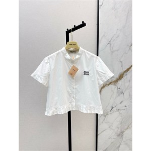 미우미우 반팔 셔츠 M62607 2025/신상