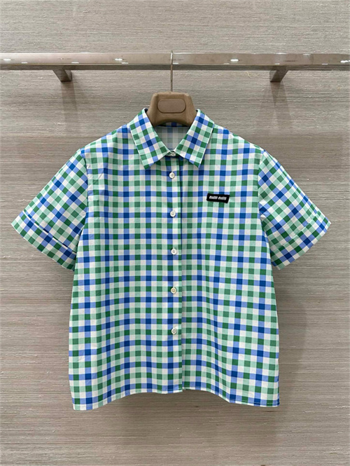 미우미우 반팔 셔츠 M62157 2025/신상