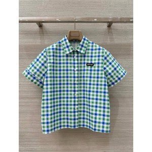 미우미우 반팔 셔츠 M62157 2025/신상