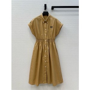 미우미우 민소매 원피스 M42992 2025/신상