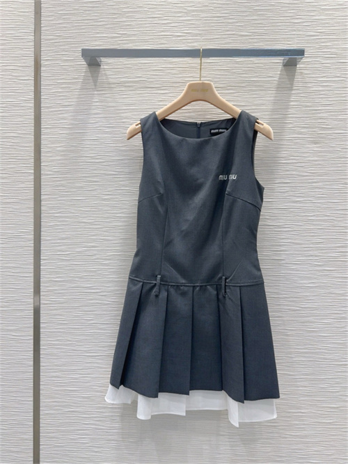 미우미우 민소매 원피스 M73301 2025/신상