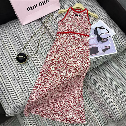 미우미우 민소매 원피스 M42751 2025/신상