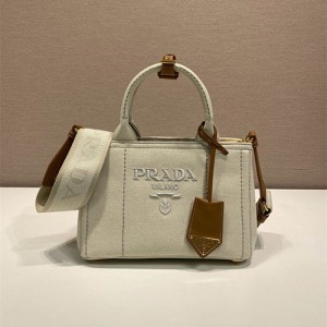 프라다 린넨 토트백 1BA038 2025/신상