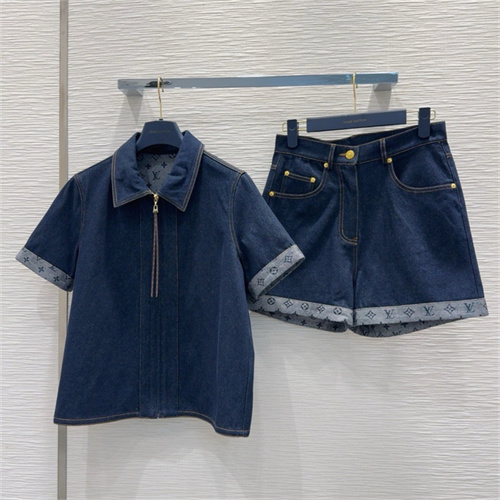 루이비통 데님 반팔 자켓 반바지 세트 L53406 2025/신상