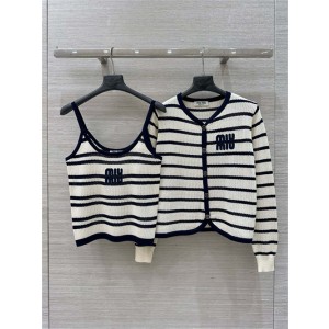 미우미우 가디건 민소매 세트 M32153 2025/신상