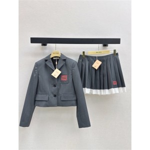 미우미우 양복 자켓 스커트 세트 M25705 2025/신상