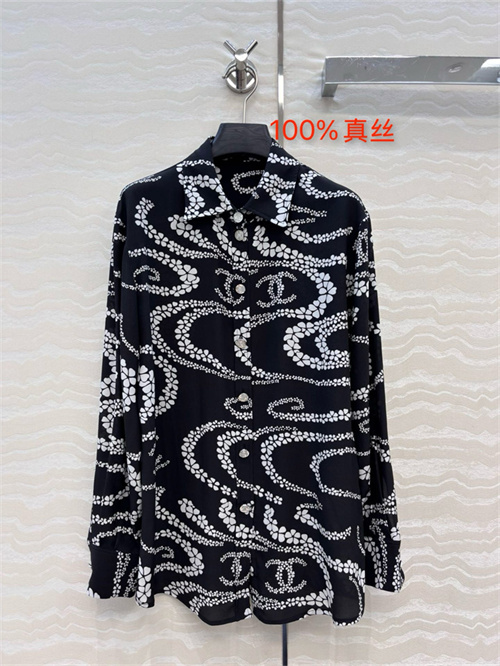 샤넬 실크 긴팔 셔츠 C83702 2025/신상