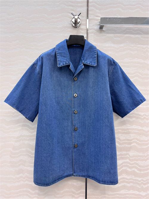 로에베 데님 반팔 셔츠 L32997 2025/신상