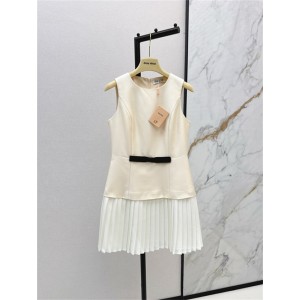 미우미우 민소매 원피스 M42903 2025/신상