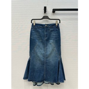 알렉산더맥퀸 데님 스커트 A13201 2025/신상