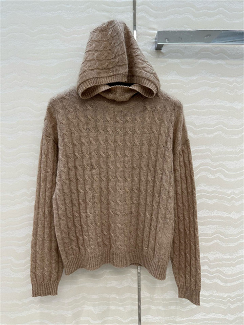 브루넬로 쿠치넬리 후드 긴팔 니트 B64402 2025/신상