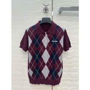 미우미우 반팔 폴로 니트 M82906 2025/신상