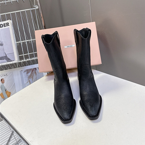 미우미우 여성용 부츠 (굽높이5CM) M64202-1 2025/신상