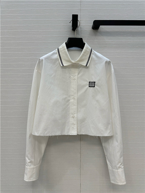 미우미우 긴팔 셔츠 M72491 2025/신상