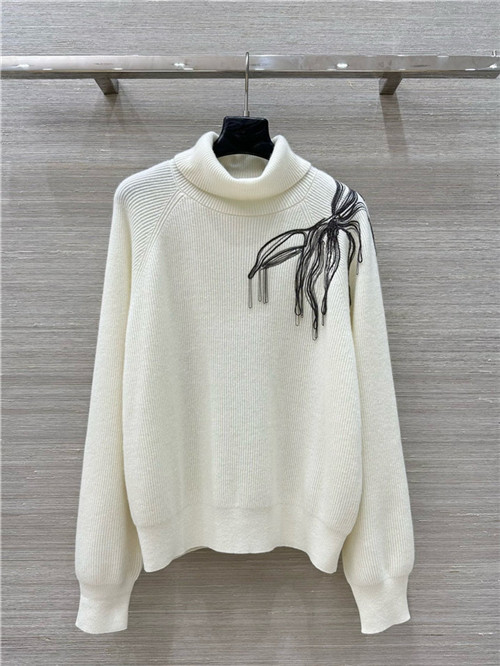 브루넬로 쿠치넬리 캐시미어 긴팔 니트 목플라 B65105 2025/신상