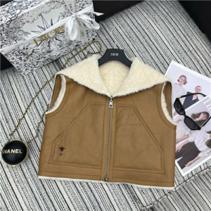 디올 양털 일체형 조끼 D81180 2025/신상