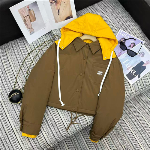 미우미우 후드 패딩 자켓 (충전재-거위털) M54204 2025/신상