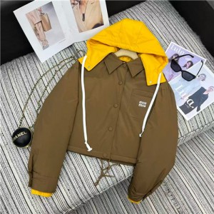 미우미우 후드 패딩 자켓 (충전재-거위털) M54204 2025/신상