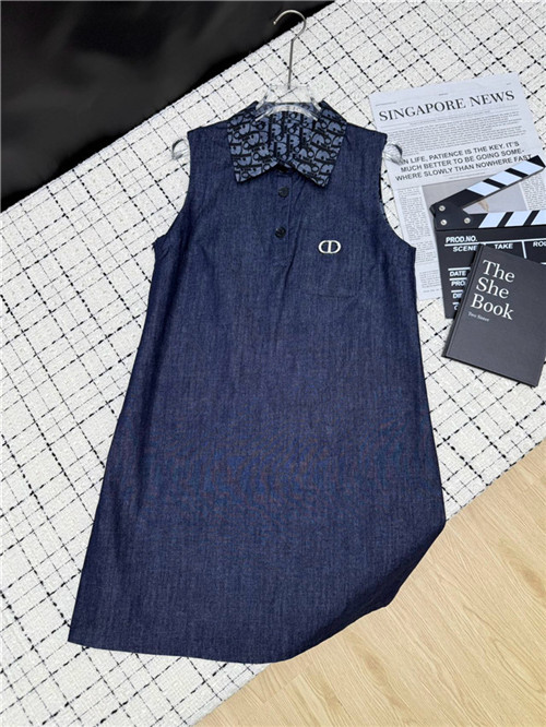 디올 데님 민소매 원피스 D92709 2025/신상