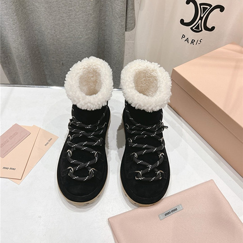 미우미우 여성용 스노우 부츠 M27595-2 2025/신상