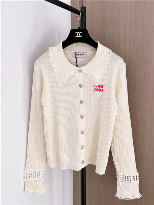 미우미우 긴팔 폴로 가디건 M42491 2025/신상