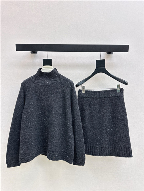 브루넬로 쿠치넬리 긴팔 니트 스커트 세트 B73993 2025/신상