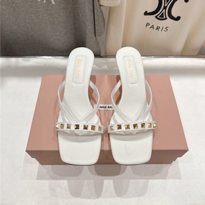 미우미우 여성용 슬리퍼 (굽높이5CM) M46336-1 2026/신상